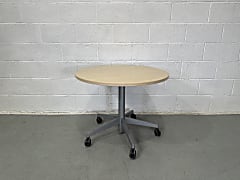 Steelcase mobile sit stand adjustable meeting table on wheels