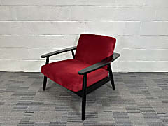 Red arm chair