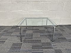 Glass coffee table