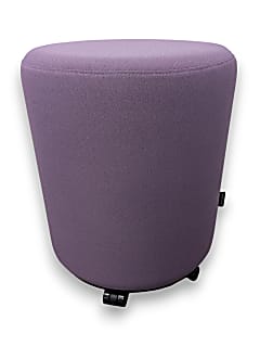 Narbutas GIRO Pouffe in Purple Fabric on Castors