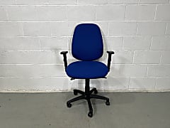 Blue Chair folding arms