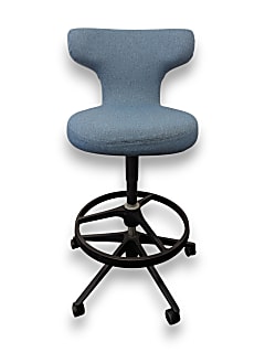 Vitra Pivot Draughtsman Stool (Blue)