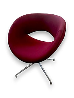 Boss Design Happy lounge chair in burgundy