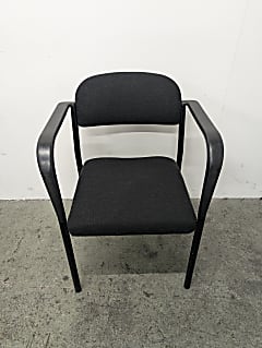 Eglin Group Black Meeting Chair with Arms