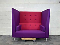 Verco High backed Sofa Purple and Pink