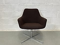 Hitch Mylius Lucas dark brown swivel chair