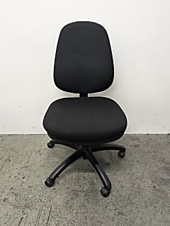 Albion Task Chair in Black Fabric (No Arms)