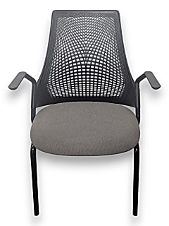Herman Miller Sayl Meeting Chair in Black with Grey Upholstery