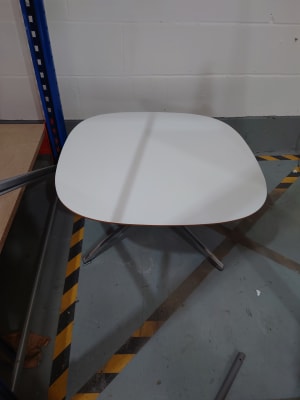Low white table was £0 now £0.00