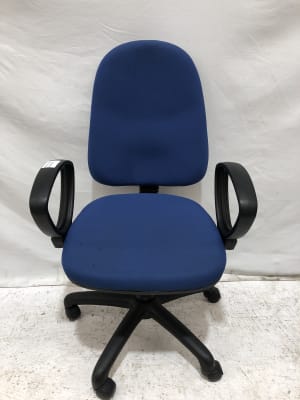 Blue operator office chair was £100 now £10