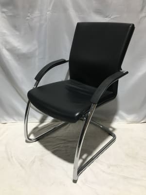 Girsberger leather chair  was £325.00 now £45.00