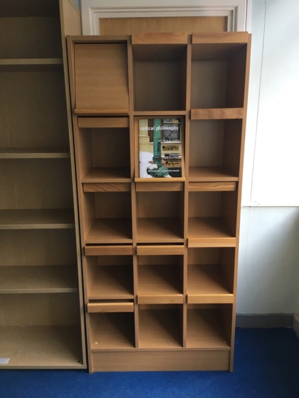 Fantastic Wooden Bookcase With Tilt Presentation Shelves X 0