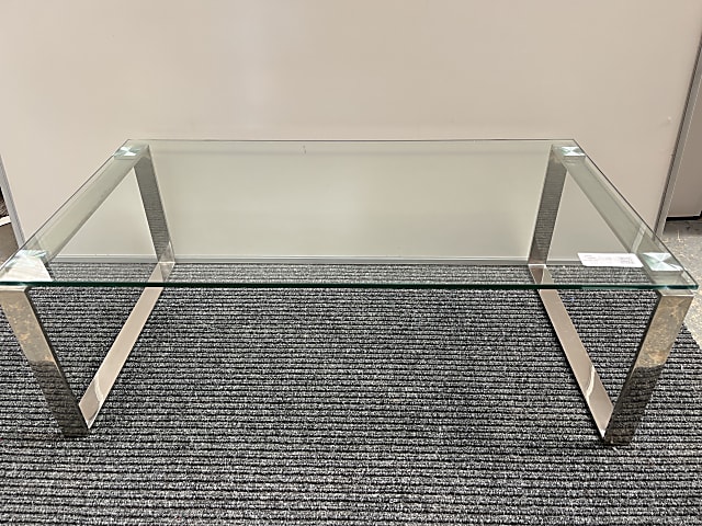 Glass coffee table