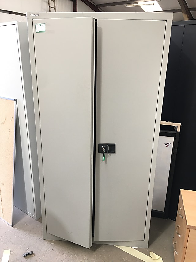 Tall metal cabinet