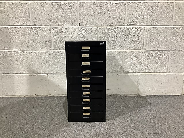 Small metal filing cabinet