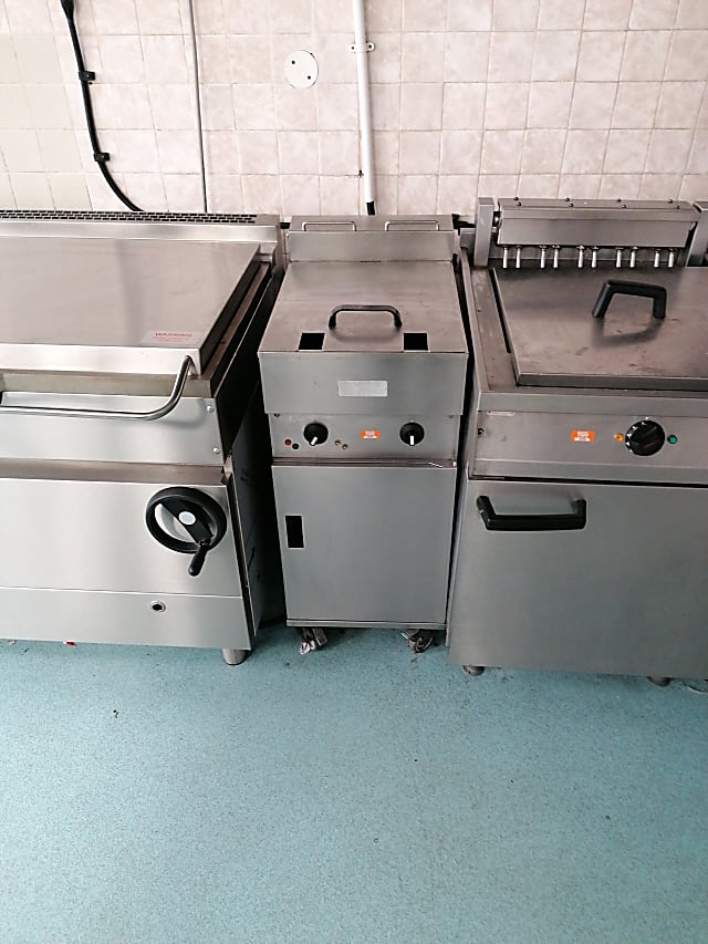 two stainless steel gas grill