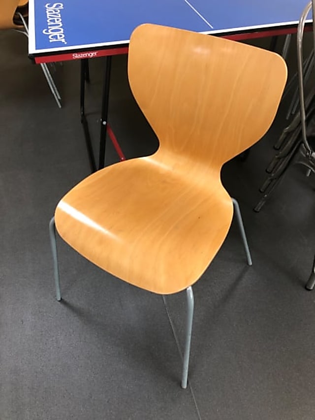 wooden canteen chair