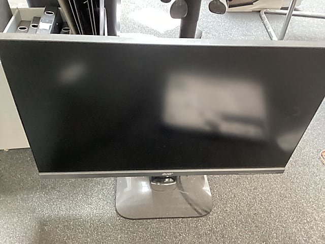 black acer large flat screen computer monitor