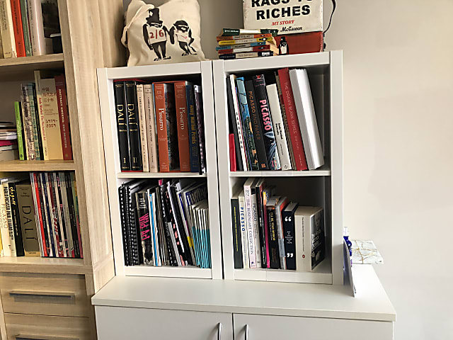 Small bookshelf storage