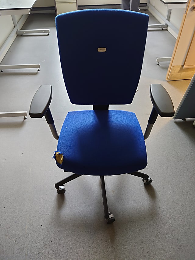 Damaged operator chair