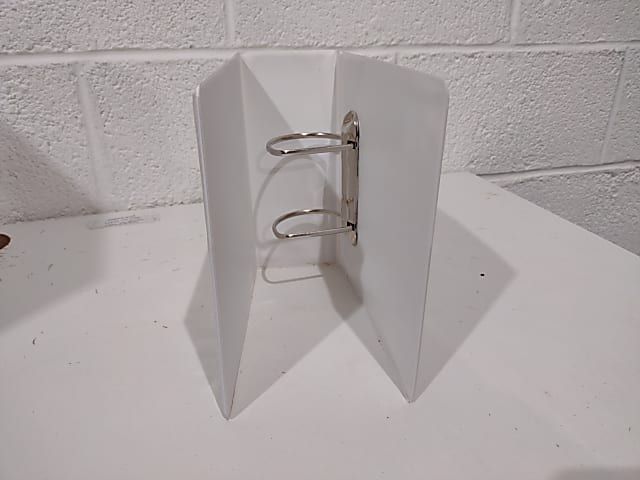 Used small Plastic ring binders - box of 20