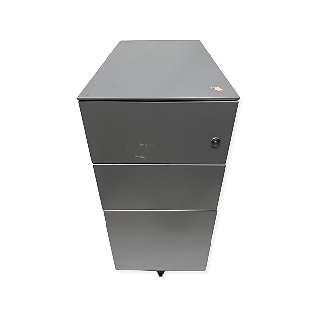 slimline grey metal pedestal