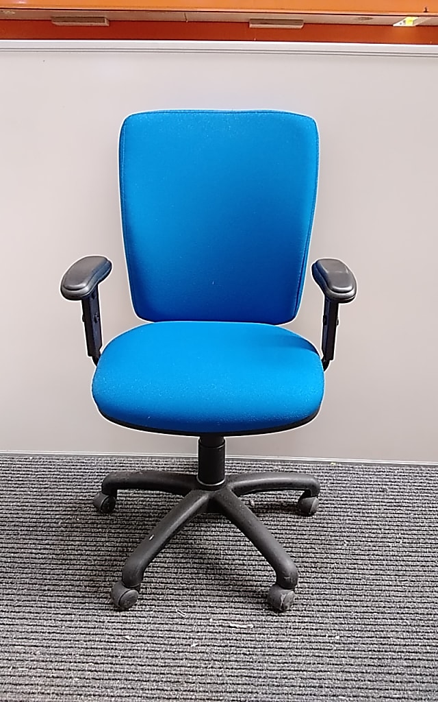 Senza Scuba Blue Square back operator chair 