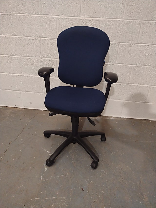 Blue operator chair 