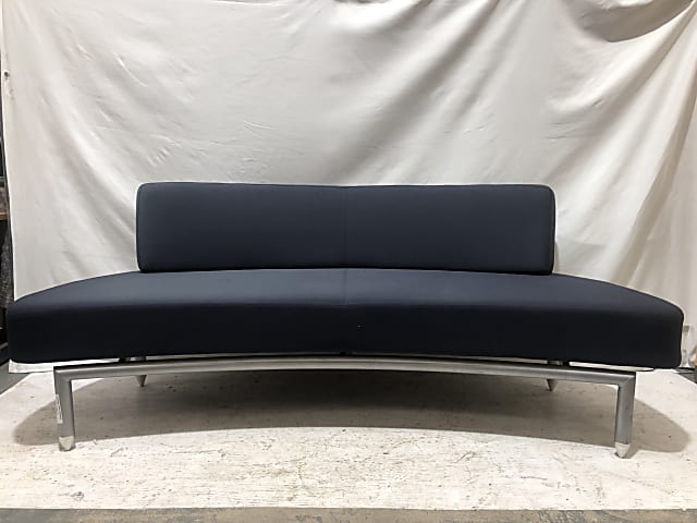 Connection Arawak Three seat crescent blue sofa