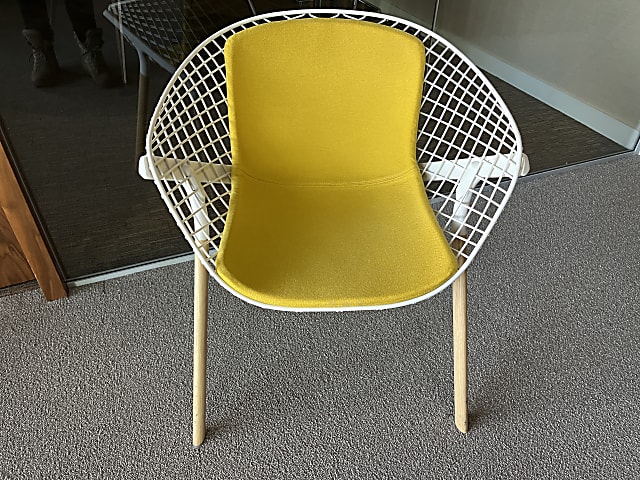 Alias 040 Kobi yellow fabric chair 