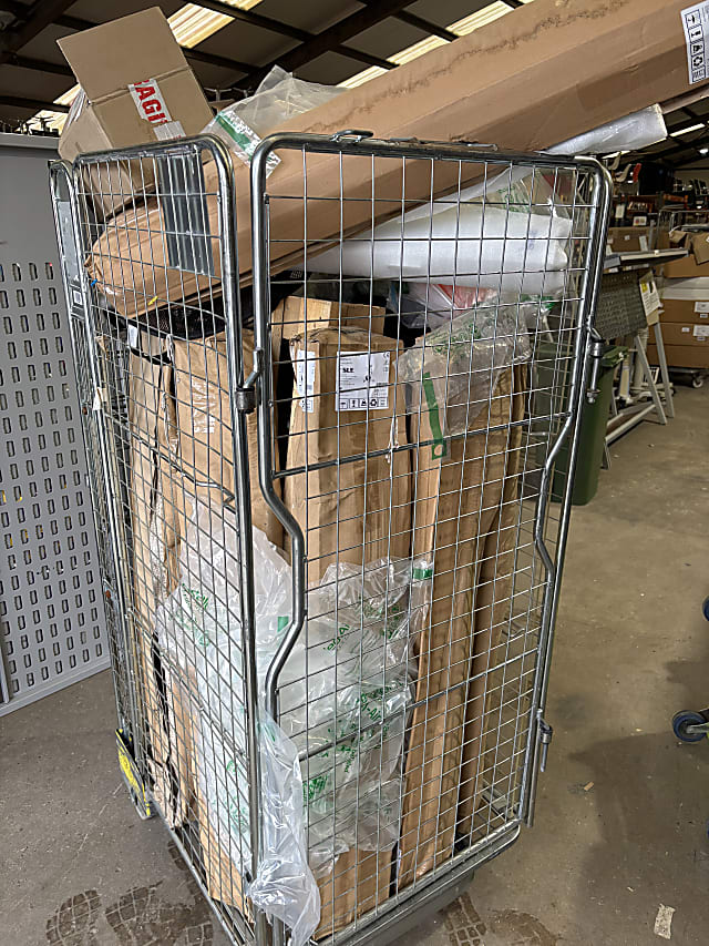 Cage of medical trolley parts