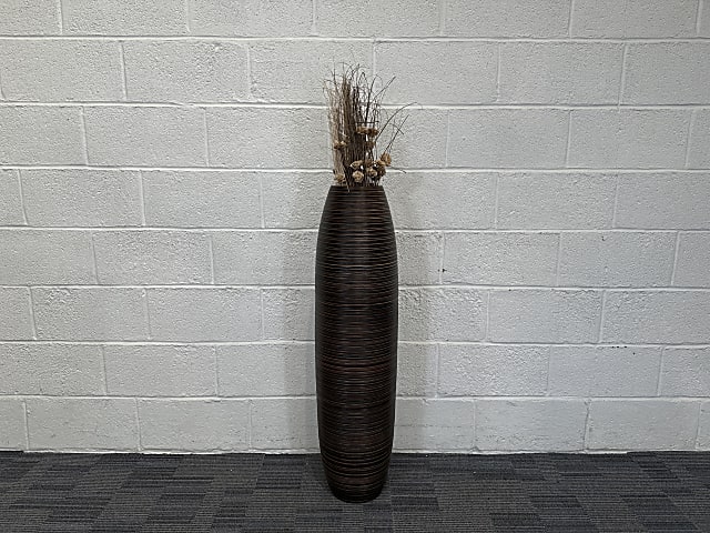 Leewadee Large Brown Home Decor Floor Vase