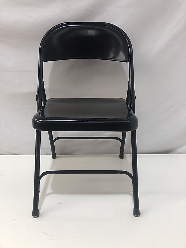 Metal folding chair