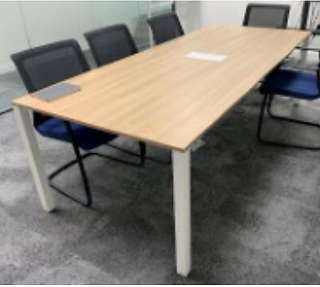 Meeting table with power cubby 