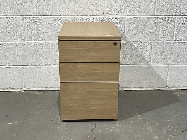 Wooden office storage pedestal