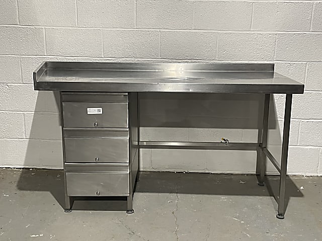 3 drawer catering commercial kitchen work station