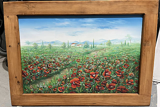 Charles Benolt Poppy Field Oil Painting 