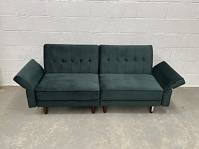 Belffin Green velvet sofa