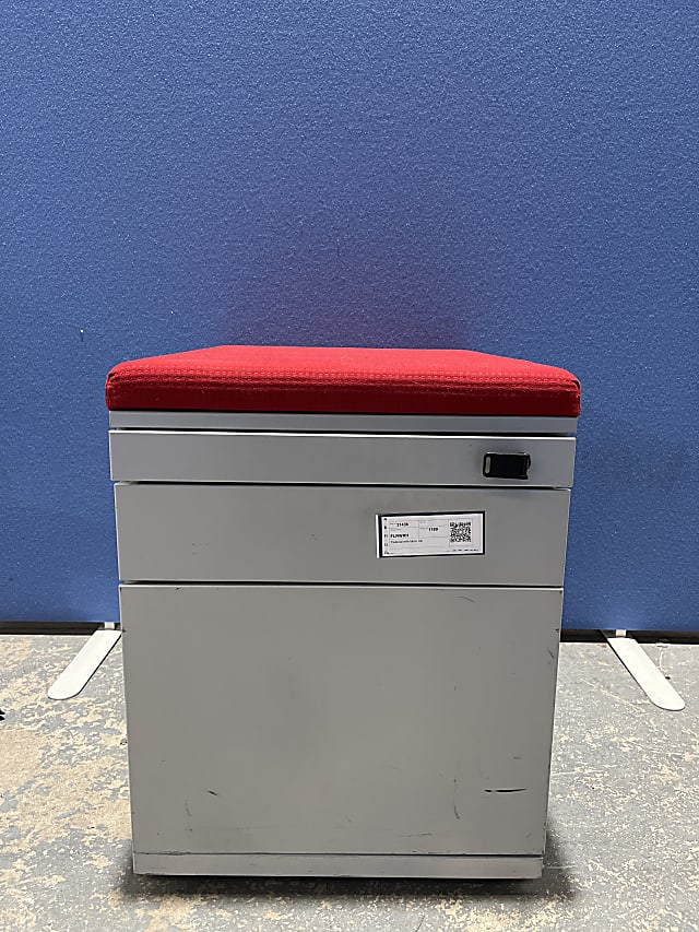 Steelcase Pedestal with upholstered seat top