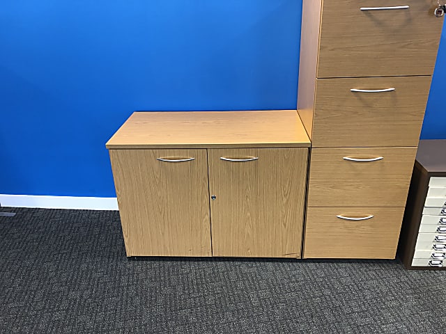 brown wooden cabinet with drawer