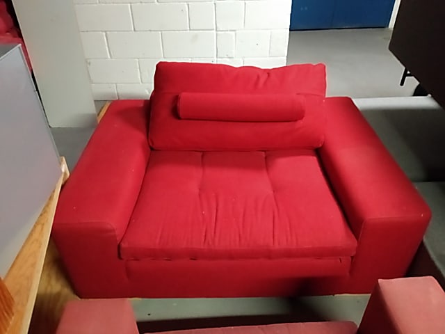 Red sofa chair