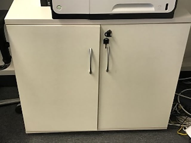 White cabinet