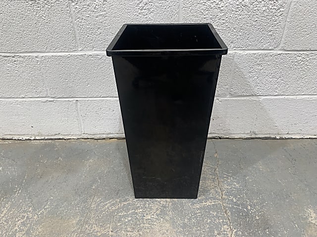 Square Black Metal bin planter