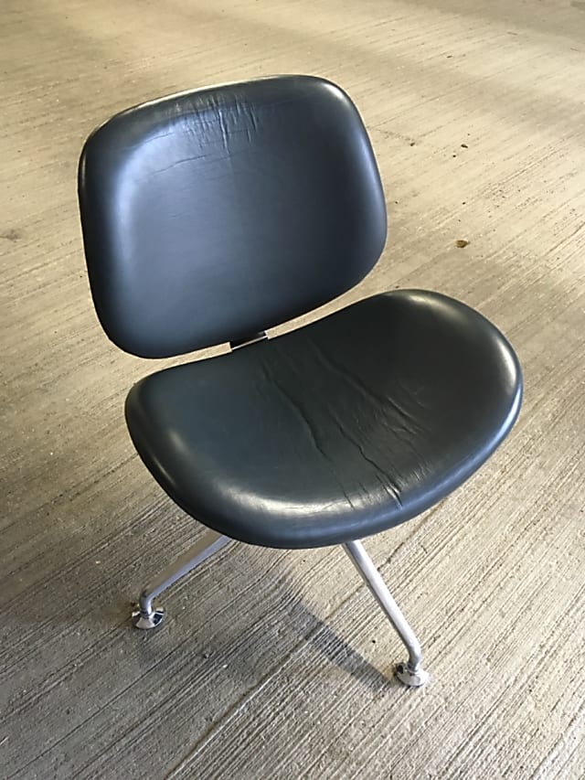 Orangebox leather waiting room chairs