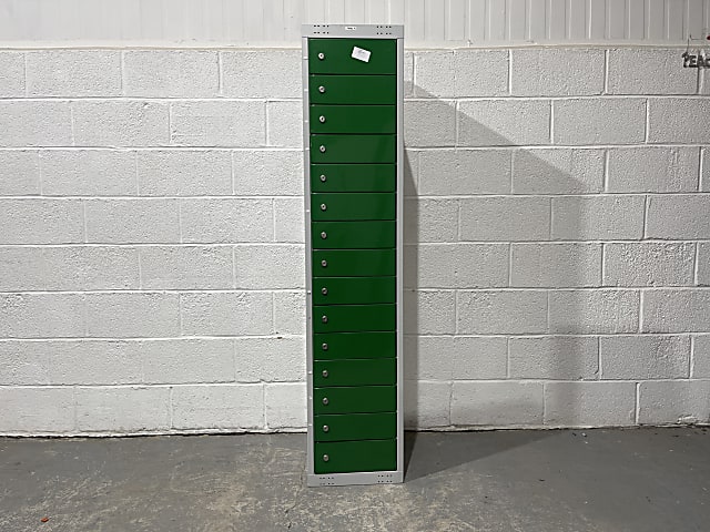 Green Laptop Locker Unlocked