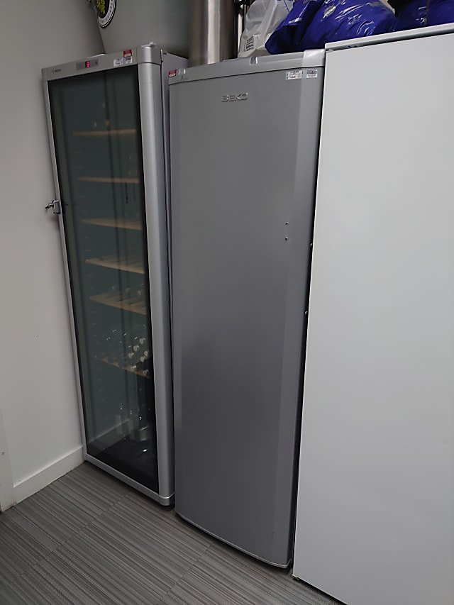 Grey fridge