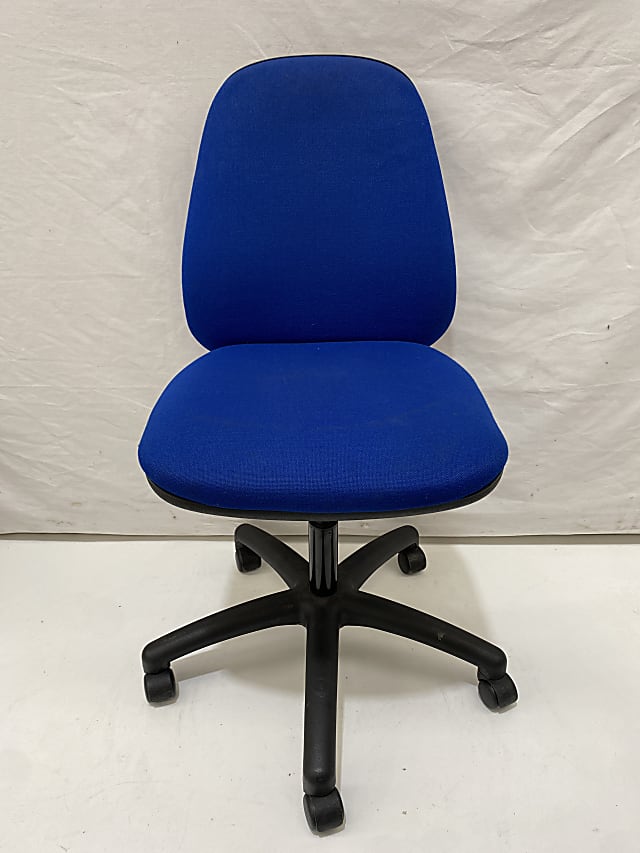 Blue operator chair 