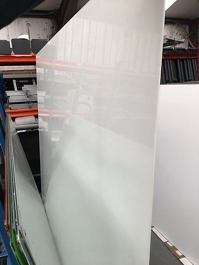 Large glass whiteboard