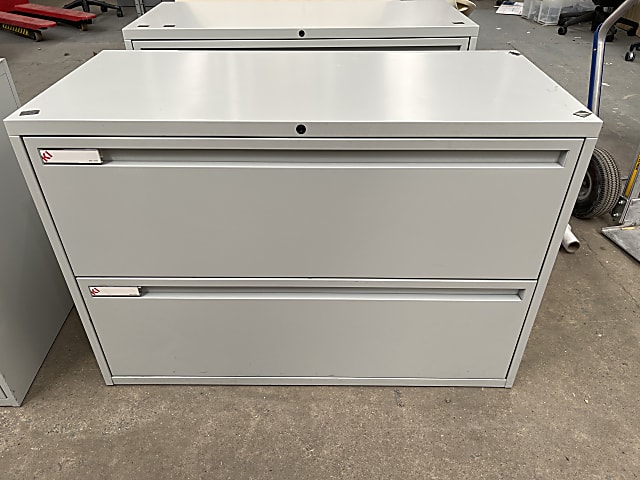 Metal KI storage cabinet with two drawers 100cm wide