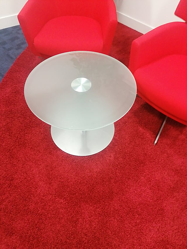 round glass top coffee table